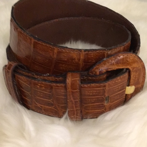 Genuine Crocodile ladies belt - Picture 3 of 3